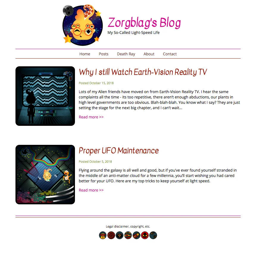 Blog Project Screenshot.
